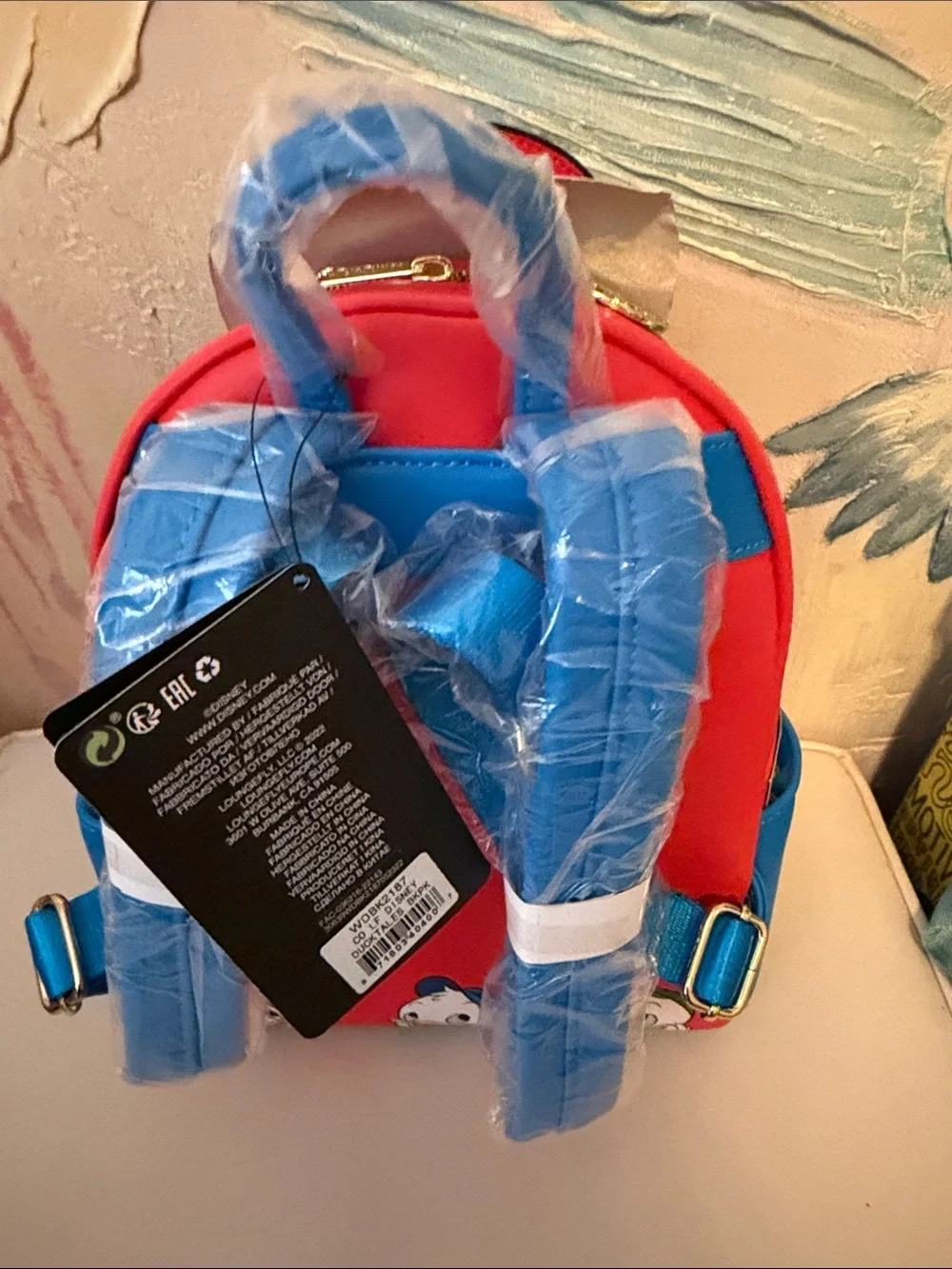 Donald Duck Huey Dewey Louie Trio Character Backpack - Hard Tag New!